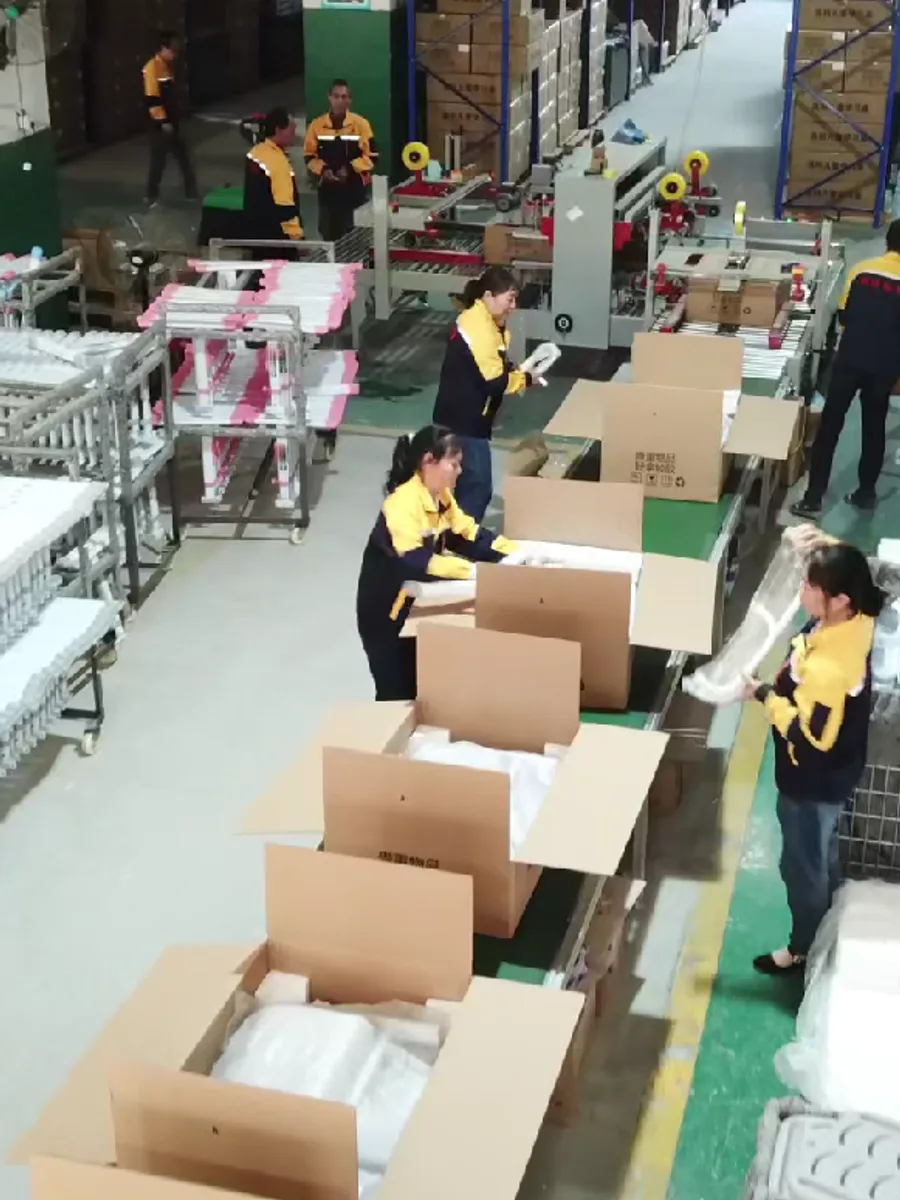 Sample packing line at the Jiangxi plant