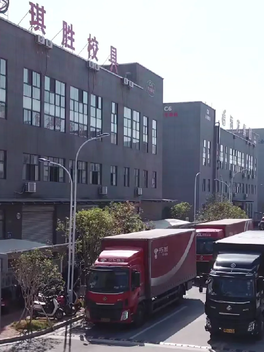 Trucks loading outside the Jiangxi plant