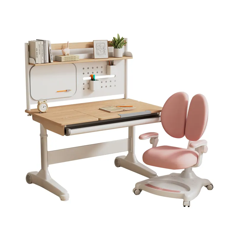 high-bookshelf Study Desk with High Bookshelf