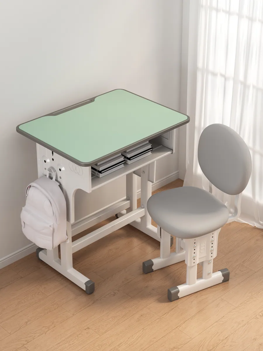S002 Dual-Column S Series School Desk Set, Premium