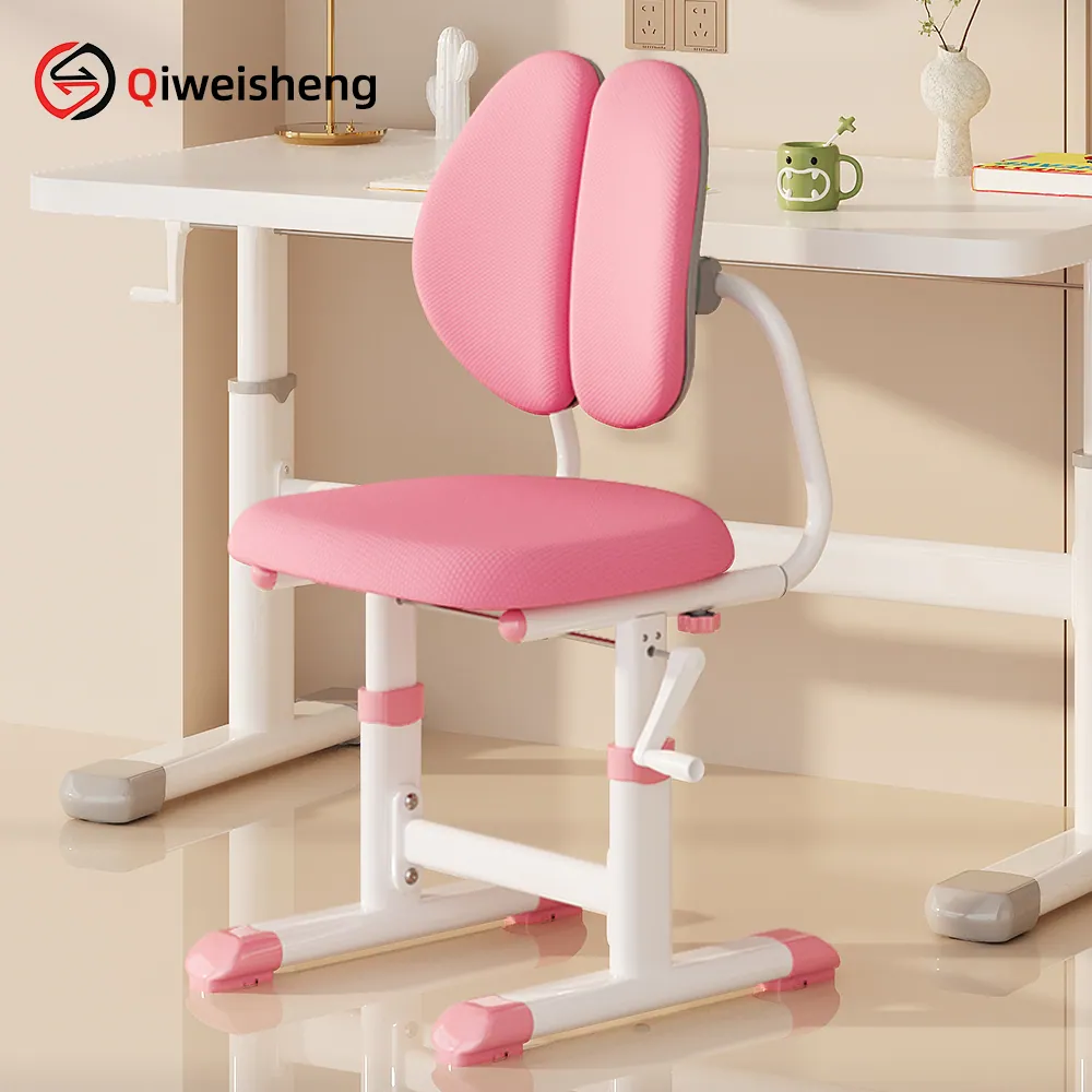 SK002 Dual-Backrest Sponge Hand-Crank Chair with Footrest