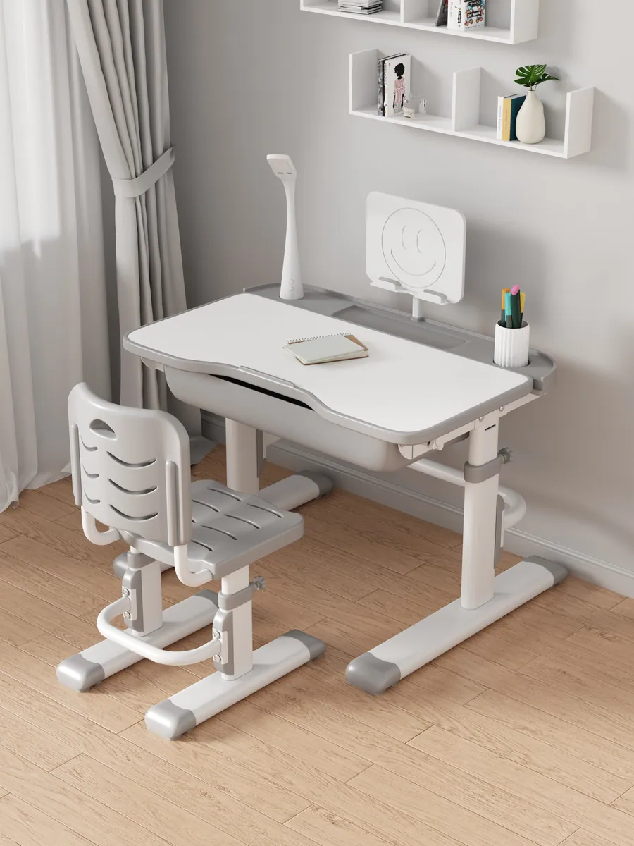 80cm Lift-Up Study Desk with Lamp